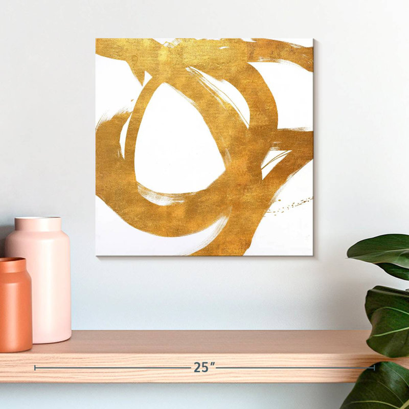Avery Gold Circular Strokes I