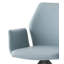 Chaise avec accoudoirs à finition bleue pâle et noire avec pivot SEGISMunda