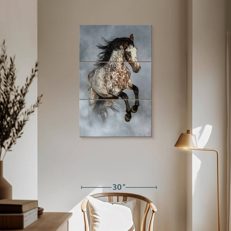 Brampt brumeux Appaloosa, H 38 po x l 24 po