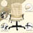 High Back Vibration Massage Office Chair with 6 Vibration Points, Heated Reclining PU Leather Computer Chair with Armrest and Remote-175341094