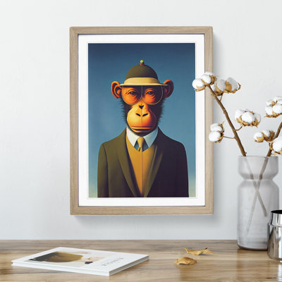 Mr Monkey - Framed Print