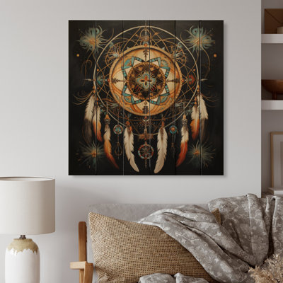 «Dream Catcher», voyage symbolique I sur bois