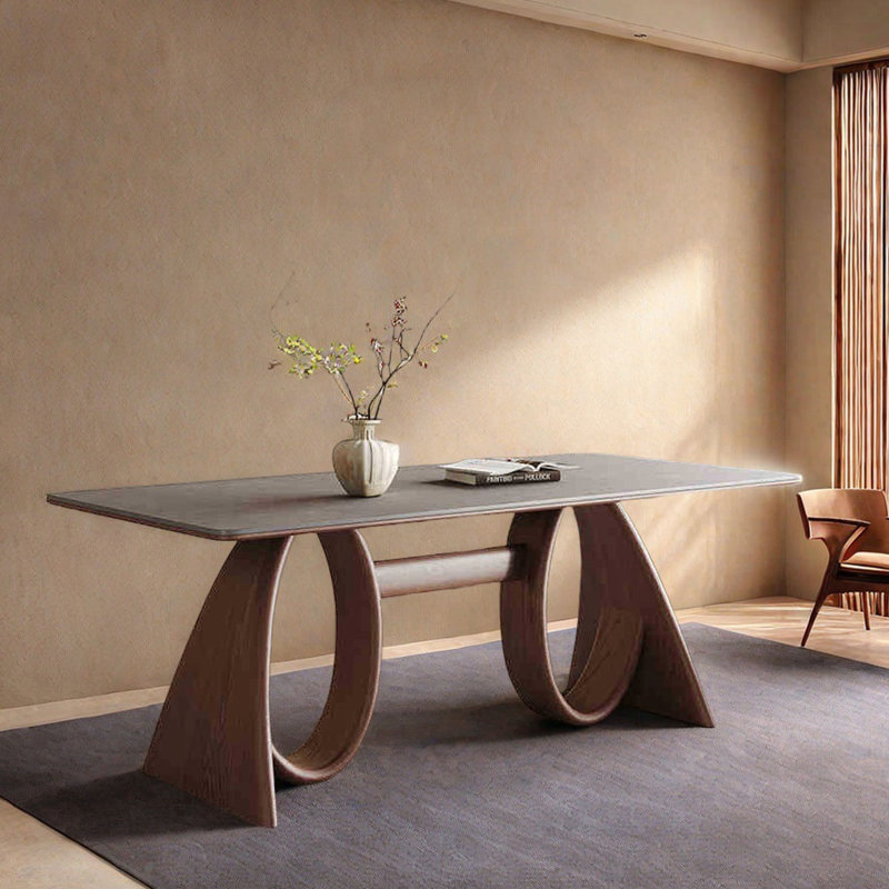 Table de salle à manger Mid-Century, H 29,5 po x L 86,6 po x l 35,4 po