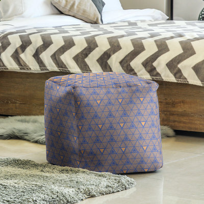 Upholstered Polyester Blend Cube