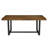 Rustic Metal And Solid Distressed Dining Table-114002653-114002649