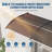 GarveeHome Heavy-Duty Outdoor Door Awning Canopy - Polycarbonate Cover, UV/Rain/Snow/Sun Protection, Plastic Steel Brackets, Brown Shelter, 100x300cm, Color: Brown, Size: 100x300cm-131583365-131520262