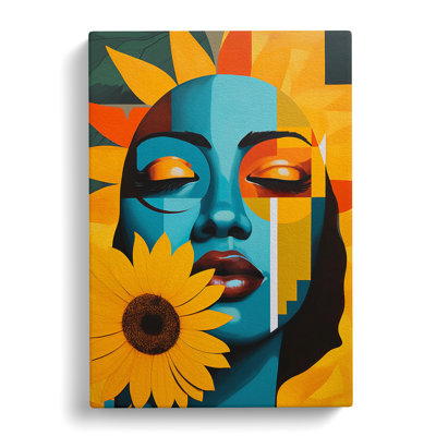 Sunflower Constructivism No.4 - No Frame Print