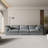 Chenille Fabric Upholstered Boneless Sofa, Oversized Comfy Cloud 3-Seater Sofa Couch, Double Plush Cushion For Living Room,Grey