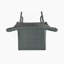 Ensemble de 2 tabourets de bar 29 po en rotin PE sans accoudoirs, gris-614544467