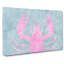 Pink & Duck Egg Blue Lobster Art - Wrapped Canvas Painting-56632666
