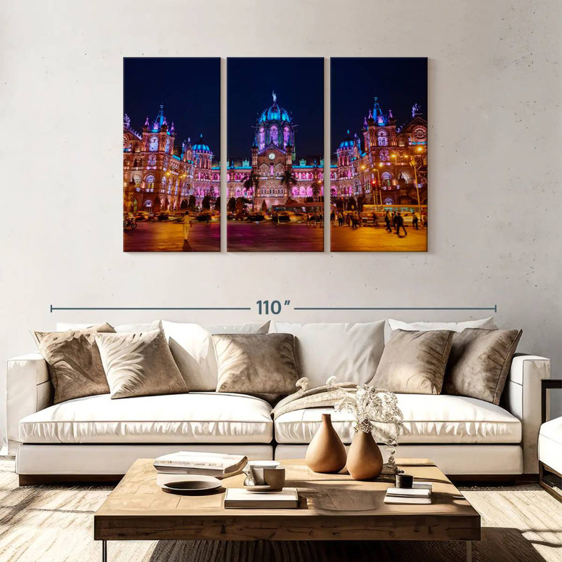 Sireci Chhatrapati Shivaji Maharaj Terminus, 48" H x 74" W