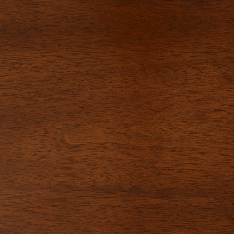 Table de bout carrée en bois massif de 23,62 po avec tablette de rangement, table d'appoint classique au fini noyer pour le salon et la chambre à coucher