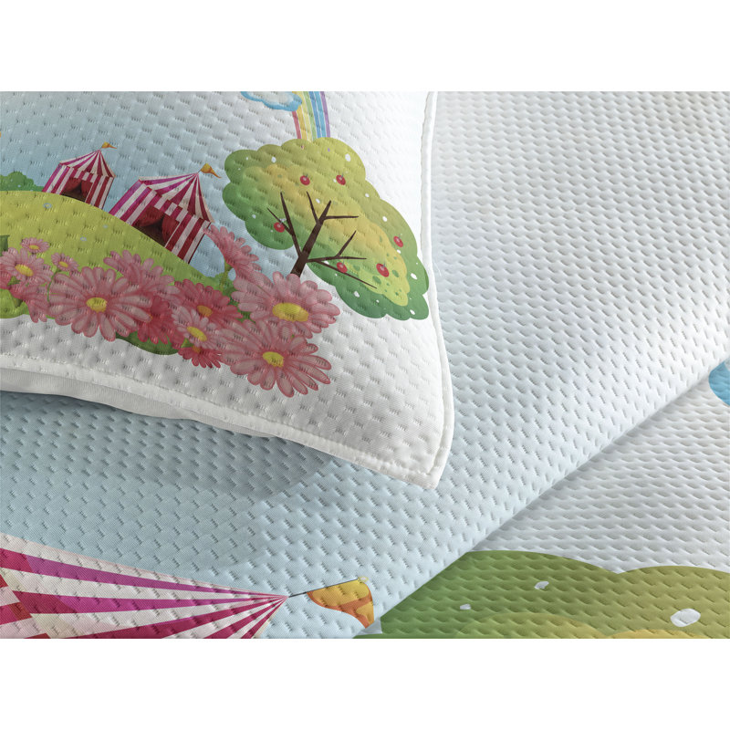 Polyester Coverlet, King Bedspread + 2 Shams