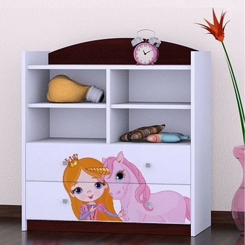 Mariah 96cm H X 86cm W Kids Cube, Wenge
