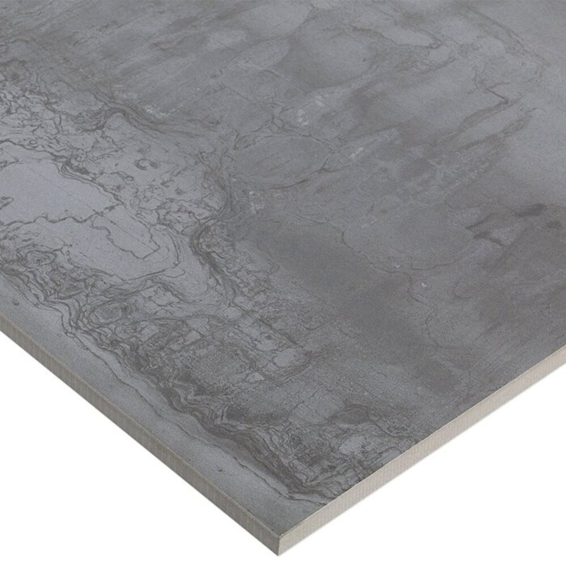 Angela Harris Inspira 24x48 Matte Metal Look Porcelain Tile, Light Gray