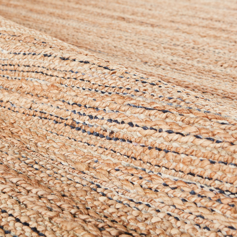Tapis brun clair fait à la main Caroline, Rectangle 3 pi 6 po x 5 pi 6 po