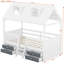 Structure de lit simple en bois, blanc