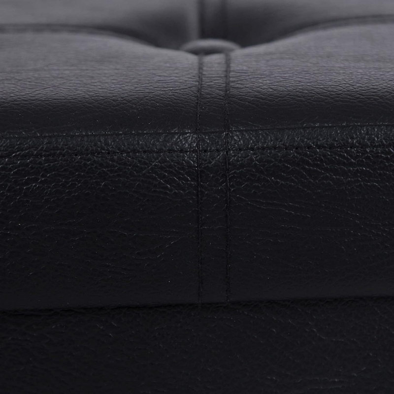 38cm Wide Rectangle Solid Colour Cube Ottoman with Storage
