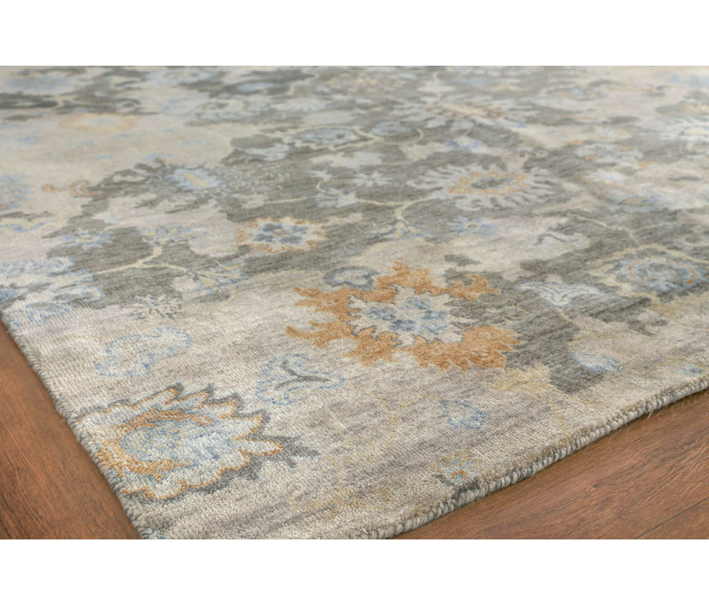 Essex Wool Damask Area Rug, Rectangle 8' x 10'