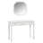 Retro Makeup Desk With Large Mirror, 3-Drawer Dressing Table For Jewelry Storage, Elegant Console Table For Bedroom, Living Room, Hallway & Foyer