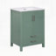 Meuble-lavabo autoportant moderne 24 po avec lavabo en céramique 24 po