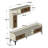 Modern TV Unit with Wall Shelves (2 Pieces), Walnut Finish, 70.9 x 20.5 x 13.8 inches | 100% Melamine Coated Particle Board, Thickness: 0.7 inches | Versatile Design with Numerous Shelves, Perfect for Contemporary Living Rooms-907637379