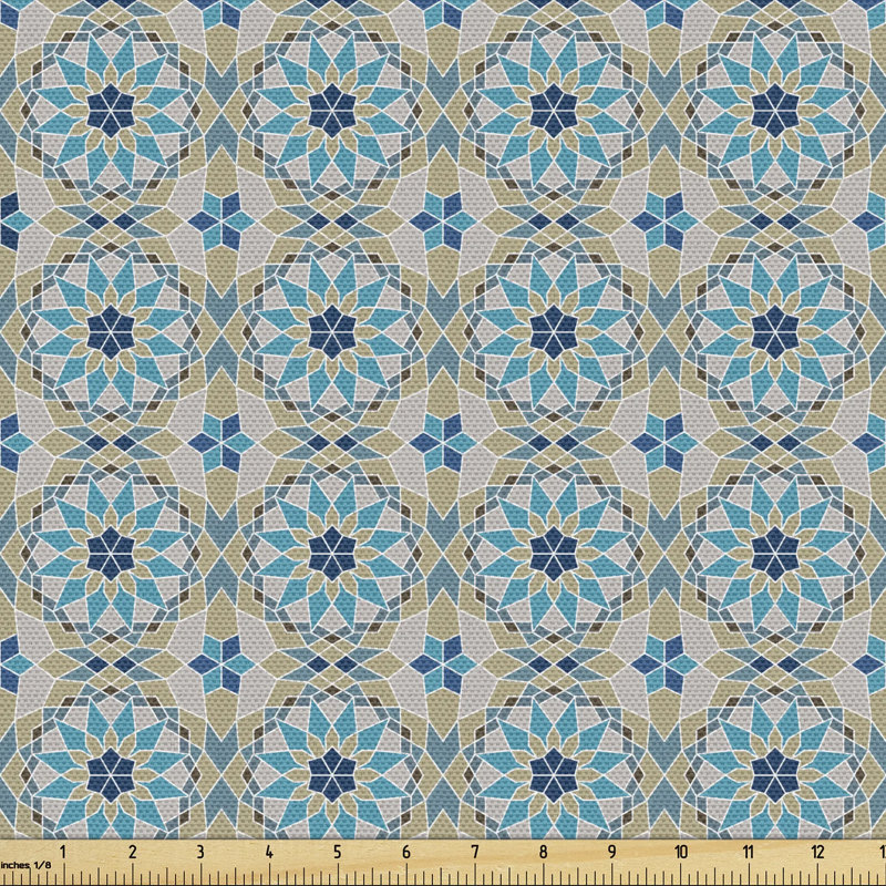 Kavir Eastern Moroccan with Flowers Fabric