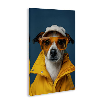Art mural sur toile Trendy Dog Friend par Roozbeh Bahramali