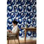 Papier peint blanc sur fond blanc, décoration murale moderne