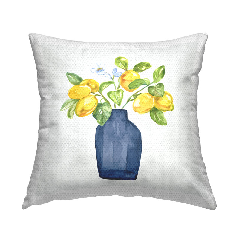 Coussin d'extérieur imprimé Lemon Tree