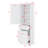 Towering Freestanding Bathroom Storage Cabinet With Two Drawers Of Different Sizes Adjustable Shelf And Painted Board-1342917628