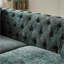 Canapés, canapé en chenille moderne de 60 pouces avec capitonnage à boutons | Canapé de salon en cuivre à garniture cloutée | Chenille