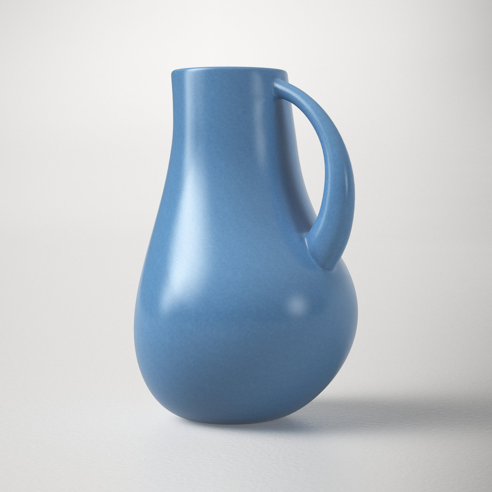 Borgen 72oz. Stoneware Pitcher, Azure