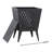  18 in. Hartefeld Fire Pit, Steel Outdoor Patio Fire Pit Wood Burning Backyard Firepit with PVC Cover and Fire Poker