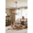 6 - Light Iron Dimmable Globe Chandelier