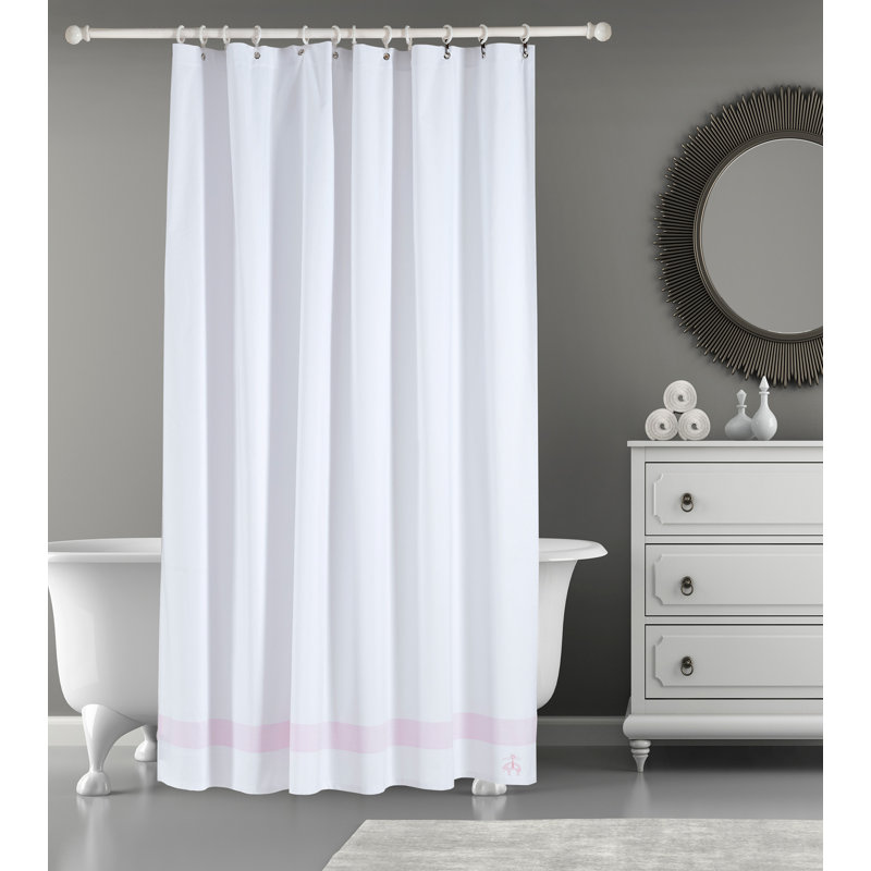 Cotton Shower Curtain, Pink