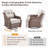 Lisandro 5-Piece All-Weather Outdoor Wicker Rectangle Fire Pit Conversation Set With Swivel Gliders And Side Table For Patio＆Garden-768041339