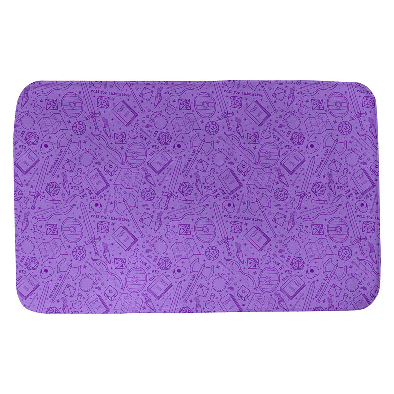 Tapis pour salle de bain rpg Leffel, l 17 po x L 24 po, Mauve