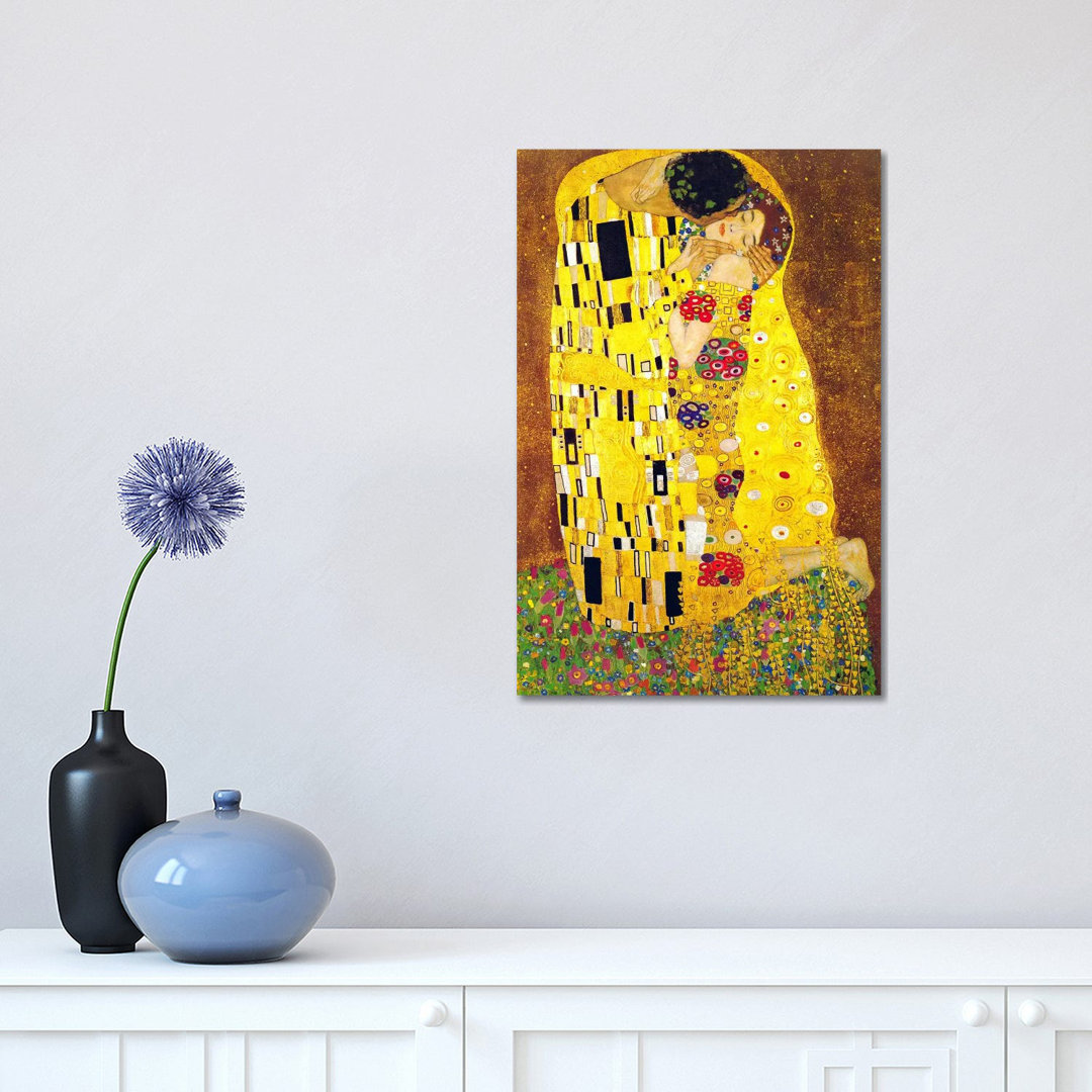 The Kiss by Gustav Klimt - Painting on Canvas