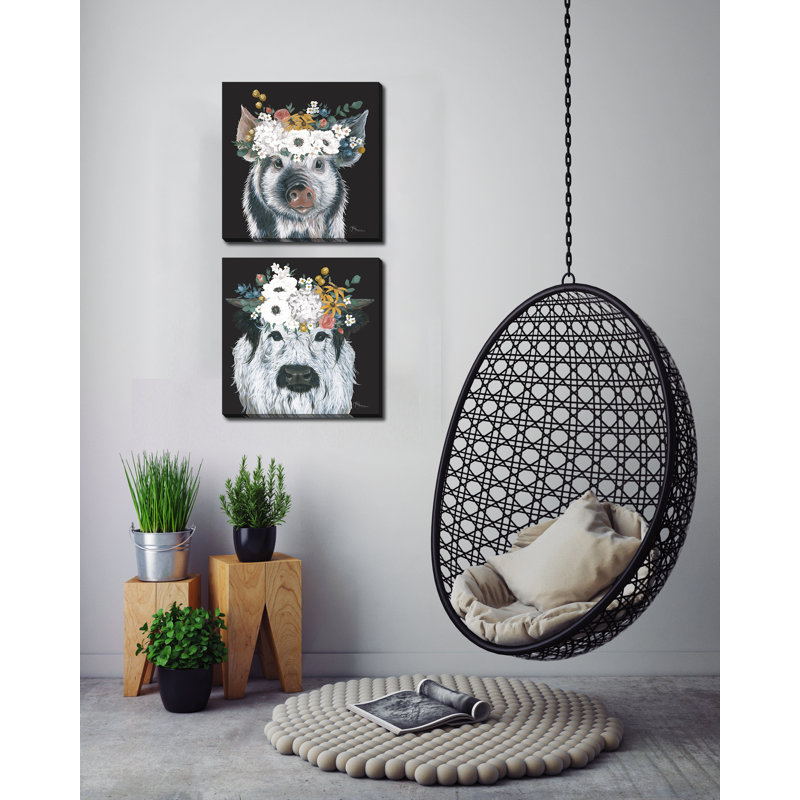 Ensemble d'art mural Calloway sur toile noire