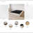 Tawnya 8'' Wood Box Spring with Warm Grey Linen Cover-89829116
