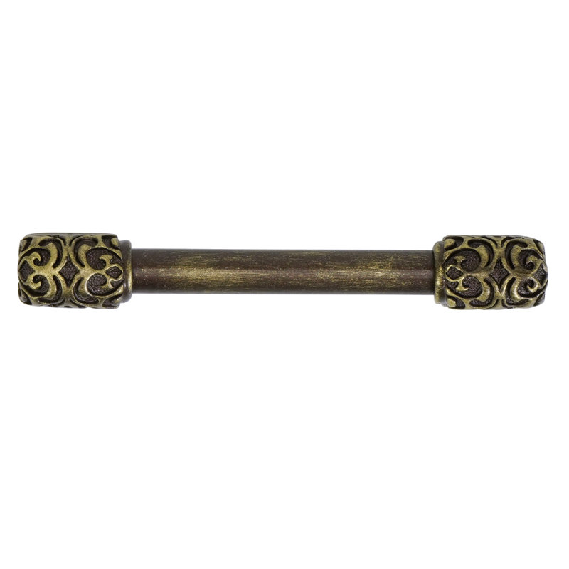 Via Veneto 6" c.c. pull; Soft, 3", Antique Brass