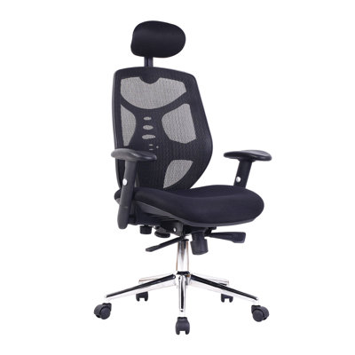 Polyester Blend Executive Chair with Headrest