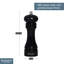 Buckingham Manual Salt & Pepper Mill Black Finish ABS Plastic Adjustable Grinder Mechanism  