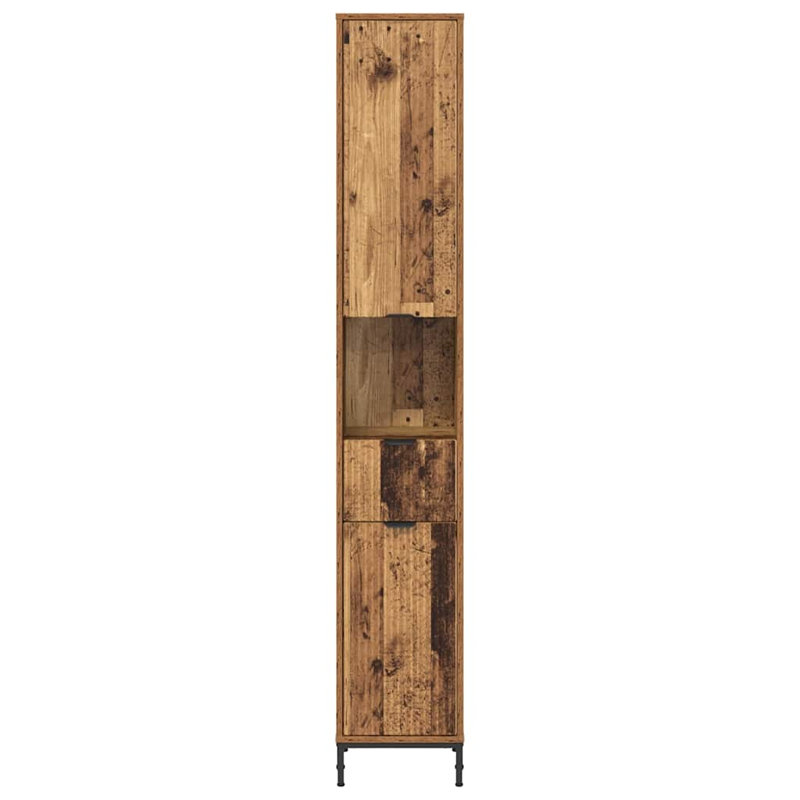 Freestanding Standard Bathroom Storage, Old Wood