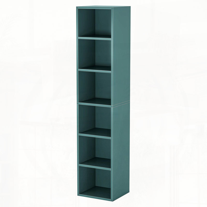 Bibliothèque de rangement à six niveaux, Bleu