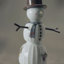 Hammershoi Christmas Snowgirl H 3.1" White W. Deco