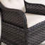 4-Person Outdoor Wicker Fire Pit Conversation Set With Seat And Cushions