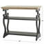 Console à 2 tablettes avec plateau en bois brun Czajkowski-1343721248