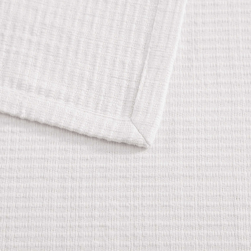 Hand Woven Blanket, Queen, White